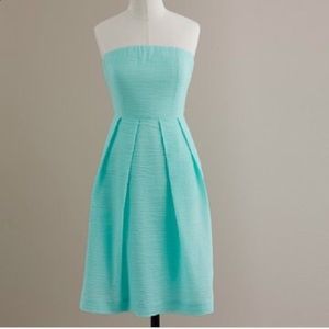 J CREW 4P solid embossed Lorelei dress
